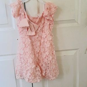 Girl Pink Lacey Dress